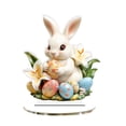 thumbnail image 2 of Sktrpolifis Easter Table Decoration, 2D Flat Plastic, for Home Living Room Bedroom Festive Decor, 2 of 5