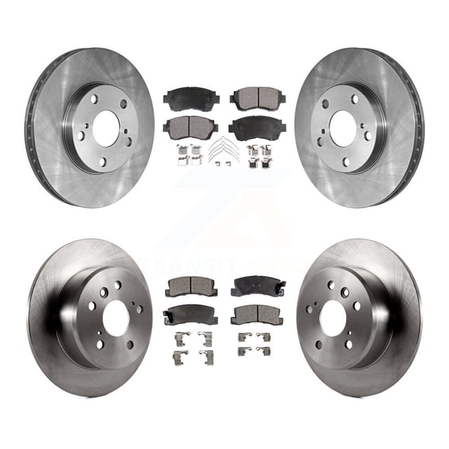 Transit Auto Front Rear Disc Brake Rotors and Ceramic Pads Kit for Car Toyota Camry Lexus ES300 K8T-101089