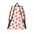 thumbnail image 2 of Lsque Hand Drawn Strawberry Pattern Canvas Daypack, Durable Backpack, High-quality Versatile Backpack,Vintage Compact Backpack-Small, 2 of 6