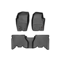 WeatherTech Custom Fit FloorLiners compatible with 1993-1995 Jeep Grand Cherokee - 1st & 2nd Row, Black