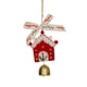 thumbnail image 2 of Juego de adornos para árbol de Navidad con cinta de terciopelo y adornos de madera: kit de 5 piezas para colgar en el coche, ideal para regalar en estas fiestas., 2 of 2