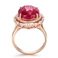 thumbnail image 2 of SPRING PARK Women Faux Pigeon Blood Ruby Wedding Engagement Gift Ring Finger Fashion Jewelry, 2 of 7