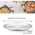 Vesteel 12 inch Stainless Steel Round Pizza Pan Set of 3, Large Healthy