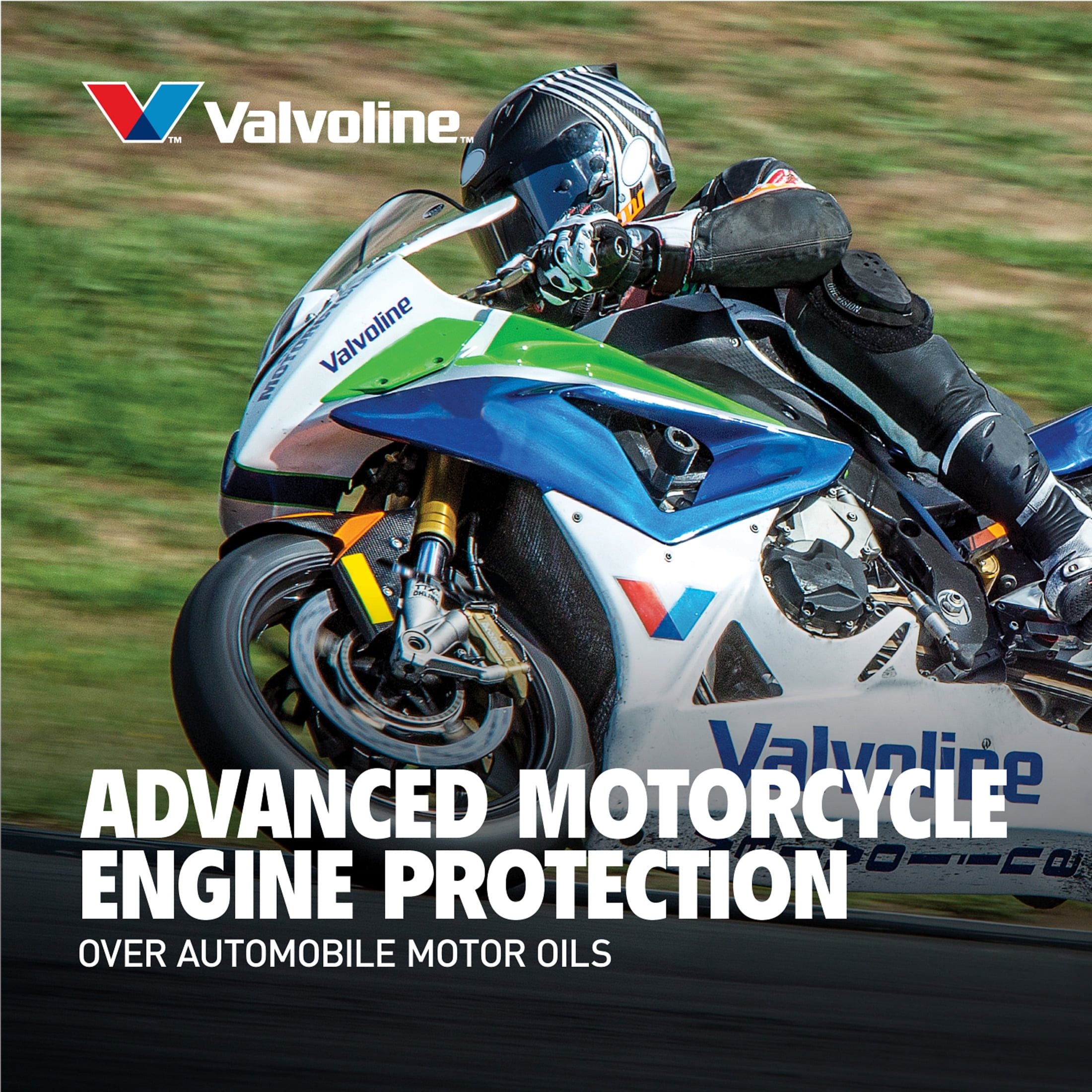 (4 pack) Valvoline 4-Stroke 20W-50 Conventional Motorcycle Oil 1 Quart