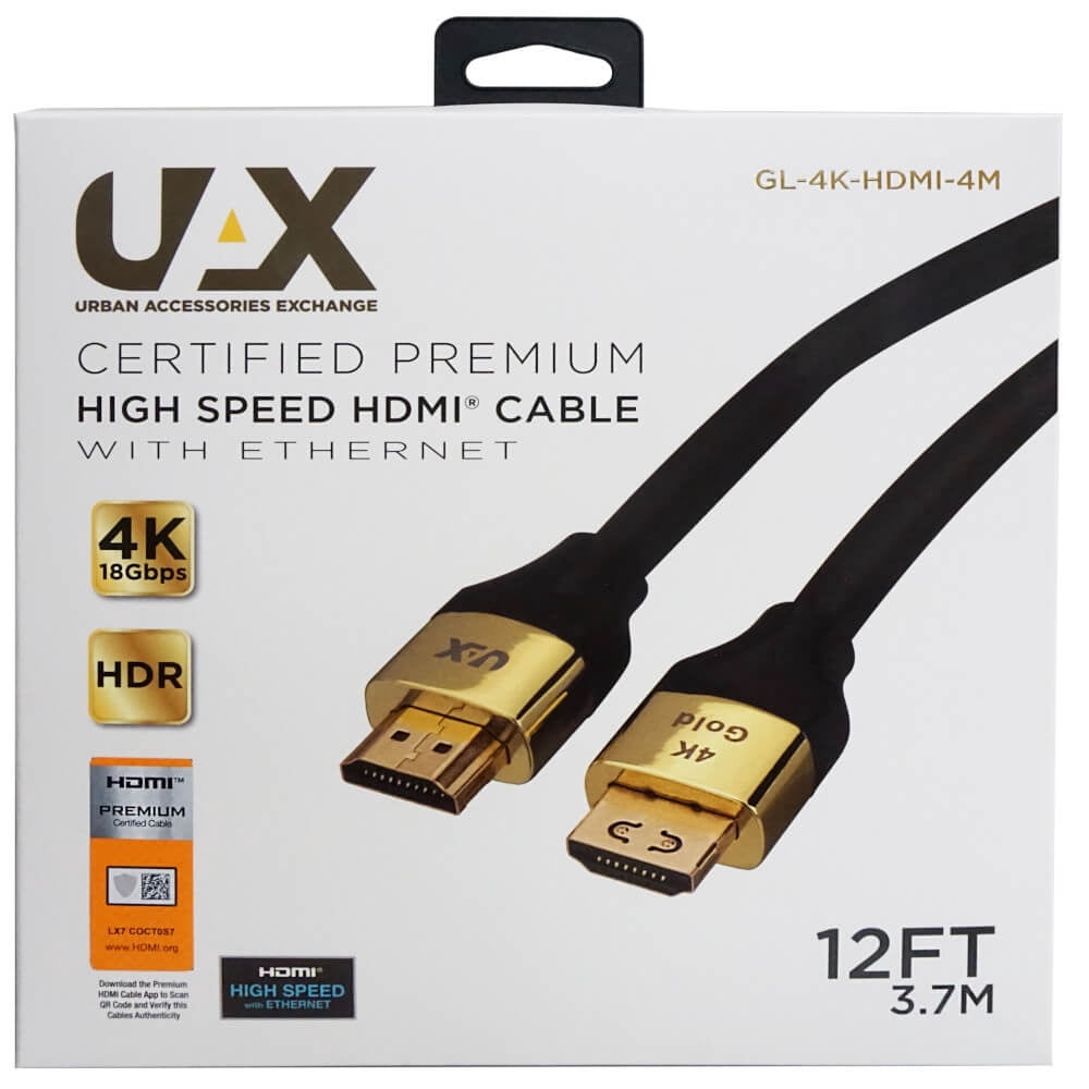 UAX GL4KHDMI4M 12 ft. 4K HDMI Cable
