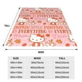 thumbnail image 6 of Hello Kitty Fleece Blanket Super Soft Cozy Throw Blanket 60"X50", Lightweight Fuzzy Comfy Flannel Blanket Warm Plush Throw Blankets For Couch, Sofa, Bed, 6 of 7