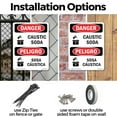thumbnail image 3 of Caustic Soda OSHA Danger Aluminum Sign 24 Inch x 18 Inch - 10 Pack, 3 of 8