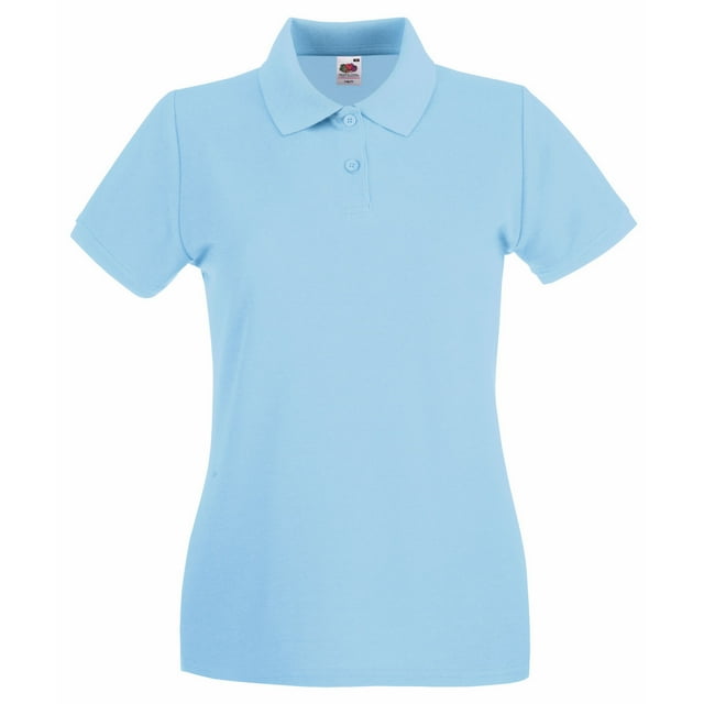 Fruit of the Loom Polo Ajusté à Manches Courtes pour Femmes de Qualité Supérieure