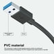thumbnail image 5 of Mini Hub USB 3.0 - Expansor Ultra Delgado de 4 Puertos, Transferencia de Datos de Alta Velocidad, Plug&Play, Compatible con Windows/Mac, 5 of 8