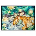 thumbnail image 1 of Cuadros Decorativos Punto de cruz completo 11CT Pond Beauty y Tiger Stamped bordado DIY Crafts Sywqhk Nuevos Originales, 1 of 1