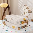 thumbnail image 5 of Homewish Funny Animal Zipper Twin Comforter Sets with Fitted Sheet and 2 Pillowcases For Kids,Cartoon Capybara Zipper Bedding Set,Colorful Polka Dots Reversible,4-Piece, 5 of 7