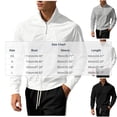 thumbnail image 3 of TOUMENY Men's Lightweight Zip Up Jacket Stand Collar Long Sleeve Solid Slim Coat Casual Outdoor Sun Protection Track Top White S, 3 of 5