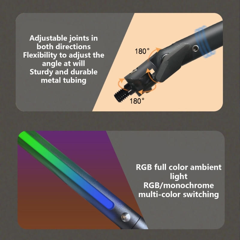 Adjustable LED Mic Boom Arm Suspension Boom Scissor For Professional Recording