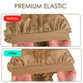 thumbnail image 5 of DODAMOUR Extra Long Satin Bonnet for Women, Adjustable Tie Band, Double Layer Sleeping Cap for Braids & Curly Hair, 5 of 7
