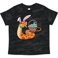 thumbnail image 3 of Inktastic Easter Cute Snake with Basket and Bunny Ears Boys or Girls Toddler T-Shirt, 3 of 5