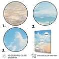 thumbnail image 3 of Designart "Ocean Escape Beach Photo IV" Nautical & Beach Floater Framed Wall Decor, 3 of 7