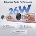 thumbnail image 2 of Altavoz Bluetooth FULMINARE 26W HD Sound 30H Playtime Rosa, 2 of 7