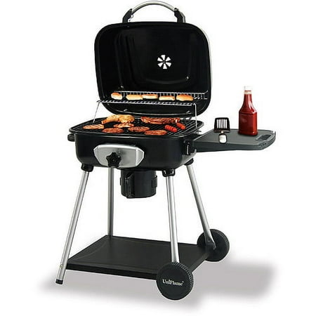 Uniflame 410 sq. inch Rectangle Charcoal Grill, Black
