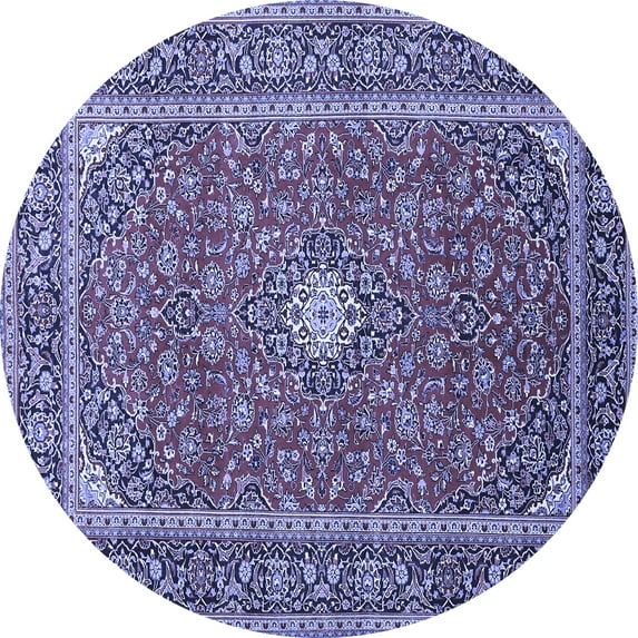 Ahgly Company Indoor Round Persian Blue Traditional Area Rugs, 5' Round