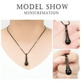 thumbnail image 3 of Cremation Jewelry Microphone Urn Pendant Necklace with Note Stainless Steel Headphone Keepsake Memorial Ash Jewelry(Black), 3 of 7
