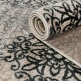 thumbnail image 5 of Superior Modern Floral Scroll Pet and Kid-Friendly Indoor Area Rug, 3'x5', Oatmeal, 5 of 6