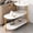 White, variant on Round Coffee Table, 3-Tier Side Table with Storage Shelves, Multi-Functional Side Table for Living Room, Bedroom, or Small Apartment, Easy to Assemble