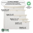 thumbnail image 2 of Simple Ecology Organic Cotton Mesh Laundry, Washer and Dryer Bags - Medium 2 Pack, 2 of 6
