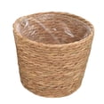 thumbnail image 2 of 8 Inch Round Handmade Natural Woven Plant Basket, Straw Woven Floor Flower Pot, Decorative Planter Container For Indoor Outdoor Green Plants For Home Living Room Office Balcony--, 2 of 8