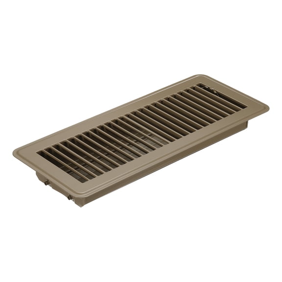 Uxcell 12 x 4 Inch Floor Register, 1pcs Heavy Duty Air Vent Cover Adjustable Floor Grates, Brown
