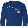 thumbnail image 3 of Inktastic Hawaii Silhouette Mandala Long Sleeve Youth T-Shirt, 3 of 5