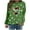 G#01_Green, variant on Womens Tops Dressy Casual Long Sleeve Printing Blouses Juniors Fashion Round Neck Pullover Sweatshirts Basic Tunic T-shirt for Ladies Girls,B#01_Black,Large