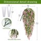 thumbnail image 2 of 2 Pcs Pink Artificial Plant, UV Resistant Artificial Hanging Plants, 2 of 5