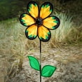 thumbnail image 3 of In the Breeze 2644 — 13.5-Inch Sunflower Spinner with Leaves, Realistic Printed Flower Spinner, 3 of 5