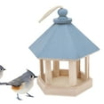 thumbnail image 3 of Wooden Bird Feeder, Wooden Bird Feeders For Outside Hanging Convenient For Birds To Get In And Out  For Garden For Indoor For Park's Balcony For Outdoor, 3 of 6