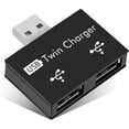 thumbnail image 1 of Mini 2.0 Usb Hub Adapter 2 Ports, Small Usb Splitter Male To 2 Female Adapter Portable Data Hub For Laptops Desktops Usb Flash Drives Sync Data Chargi, 1 of 5