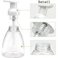 thumbnail image 4 of 2pcs Foaming Soap Dispenser Pump Bottles, Foaming Bottle With Pump, Foaming Bottles Empty, BPA Free Empty Refillable Plastic Container for Liquid Soap - Kitchen, Bathroom, Commercial - 8oz (250ml), 4 of 7
