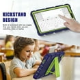 thumbnail image 4 of XYX Case for Samsung Galaxy Tab A9 8.7 inch (SM-X110/SM-X115), Dual Layer Slim Heavy Shockproof Rugged Protective Cover Case with Kickstand (Navy Lime), 4 of 7
