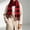 Red, variant on Fall Scarf Women's Winter Tassel Plaid Scarf, Vintage Warm Knit Wrap for Cold Weather, 70.87in Long