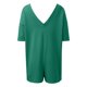 thumbnail image 5 of Mono corto de verano sin espalda para mujer: mono deportivo holgado para la playa, color liso, informal, tallas S-XL, 5 of 6