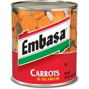 EMBASA Carrots in Escabeche, Shelf-Stable, Kosher, 26 oz Steel Can