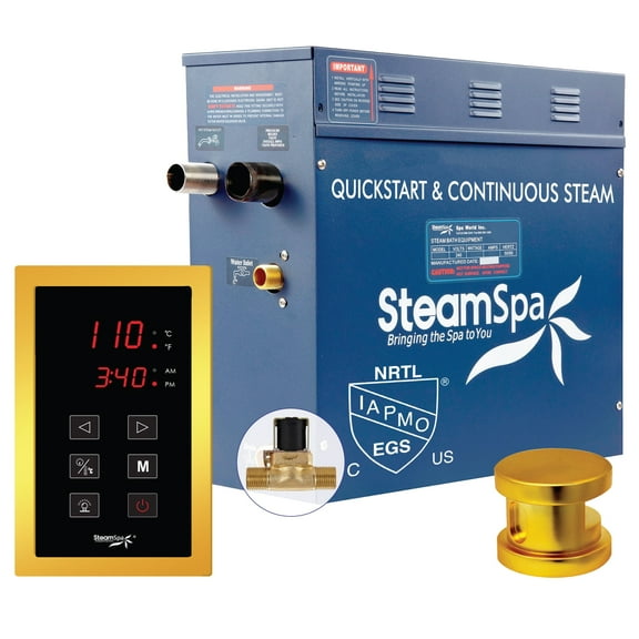 SteamSpa Oasis 7.5 KW QuickStart ACU-Steam Bath Generator Shower Steam Generator