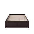 thumbnail image 4 of Bowery Hill Solid Wood Platform Full Panel Bed with Trundle in Espresso, 4 of 5
