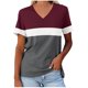 thumbnail image 1 of Camisetas con Cuello en V Mujeres Galaxy Print astral Manga Corta Top, Ligero Y Cómodo de Mujer Camisetas Casuales, 1 of 4