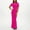 Hot Pink, variant on Blmnix Holiday Party Dresses for Women Bodycon Sexy Prom Petticoat Maxi Short Sleeve Pink Crew Neck Sequin Dress for Women,S