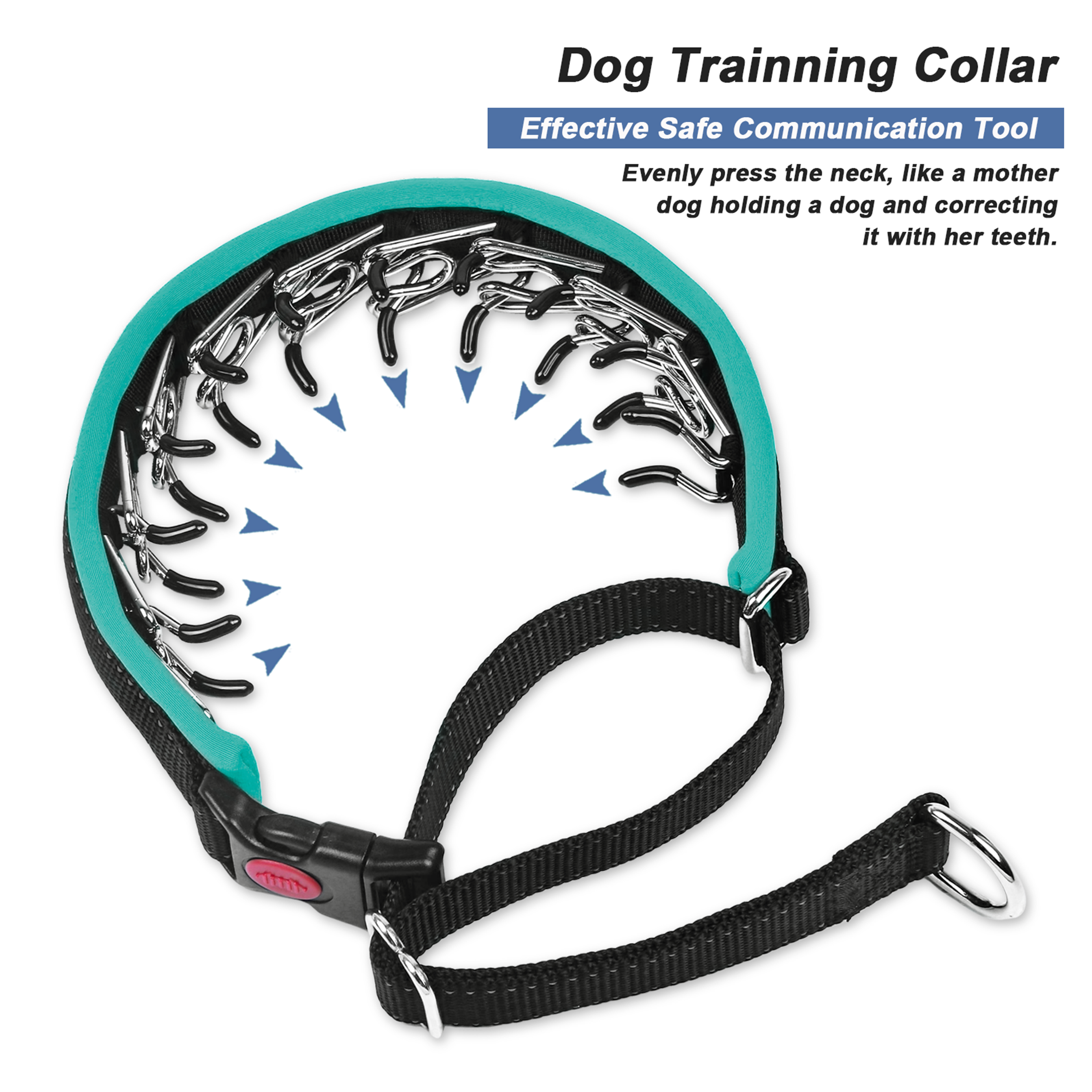 Martingale No Pull Collar with Buckle for Large Medium Small Dogs, Heavy Duty Nylon Adjustable Reflective Slip Collar for Anti Pull Training Walking