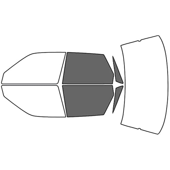 Rvinyl Window Tint Kit Compatible with Toyota Camry 1987-1991 (Sedan) - Back Precut Kit - 35%
