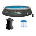 thumbnail image 1 of Summer Waves 15ft x 36in Quick Set Ring Above Ground Pool, Dark Gray Herringbone, 1 of 5