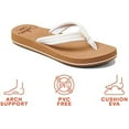 thumbnail image 2 of Women's Reef Cushion Breeze Flip Flop Cloud Synthetic 5 M, 2 of 5