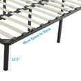 thumbnail image 6 of Tcbosik Platform Bed Frame 74*38*14" Wooden Bed Simple Mattress Foundation Frame, Twin Size, Black, 6 of 8
