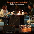 thumbnail image 6 of Bali Outdoors 28" Gas Fire Pit Table with Blue Glass Stones, 6 of 10